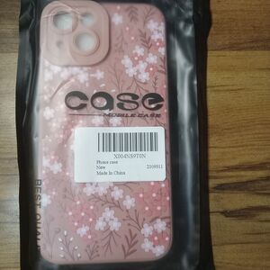 Compatible for iPhone 14 Case, Pink Flower Aesthetic Pattern Design Soft TPU...